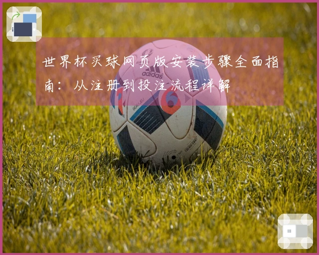 世界杯买球网页版安装步骤全面指南：从注册到投注流程详解